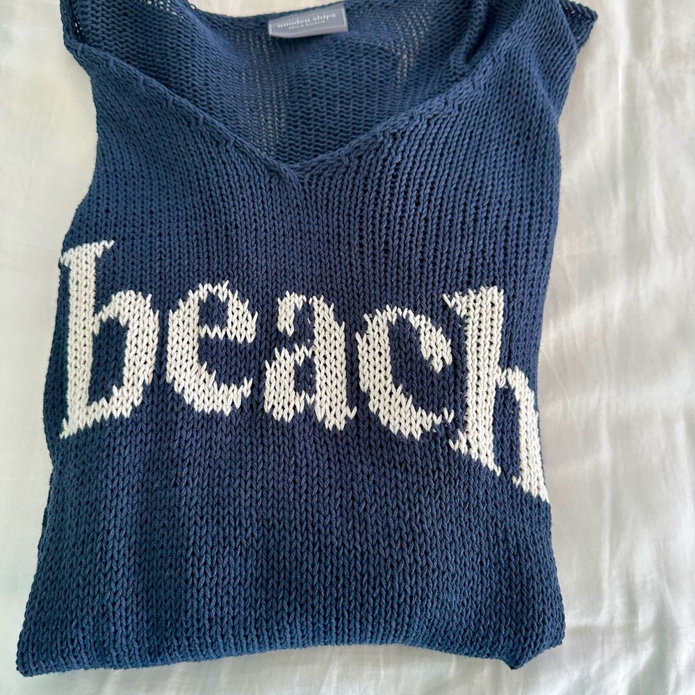 Women's Blue Sweater by Wooden Ships